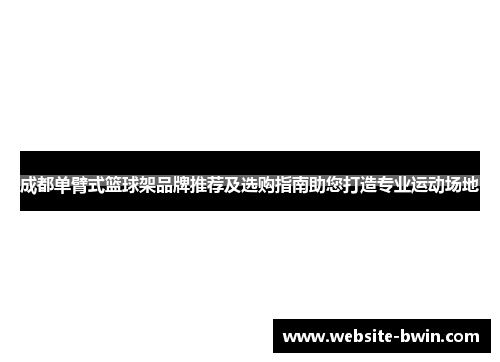 成都单臂式篮球架品牌推荐及选购指南助您打造专业运动场地